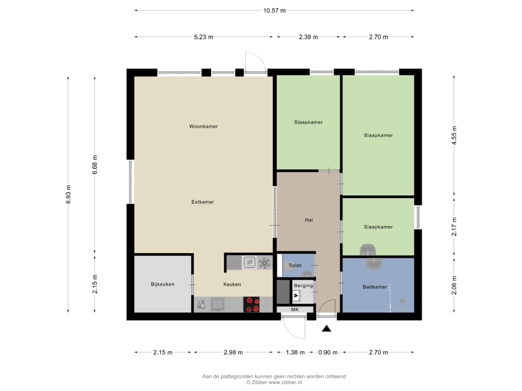 Bekijk plattegrond van Appartement van Hattem 91