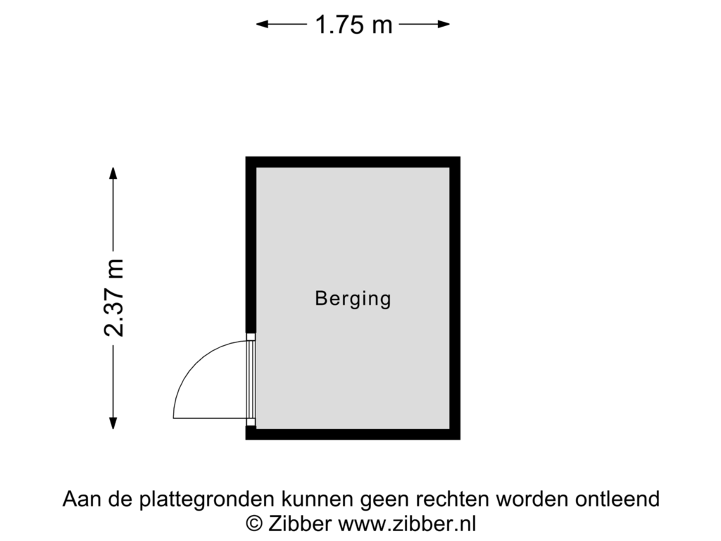 Bekijk plattegrond van Berging van Hattem 91