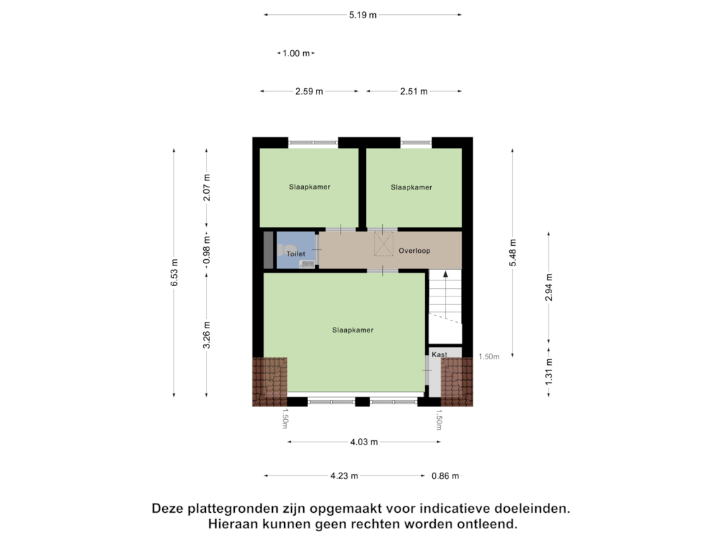 View floorplan of Eerste Verdieping of Nieuwe Schans 55