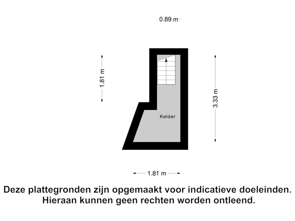 View floorplan of Kelder of Nieuwe Schans 55