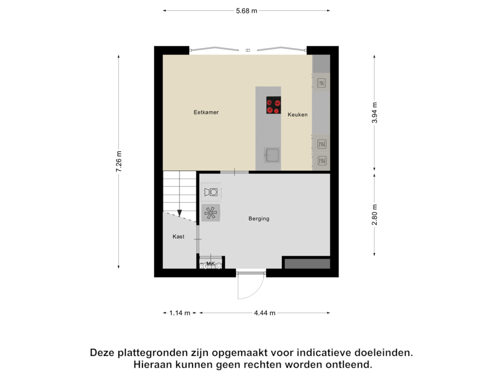 Bekijk plattegrond van Begane Grond van Bosviool 11