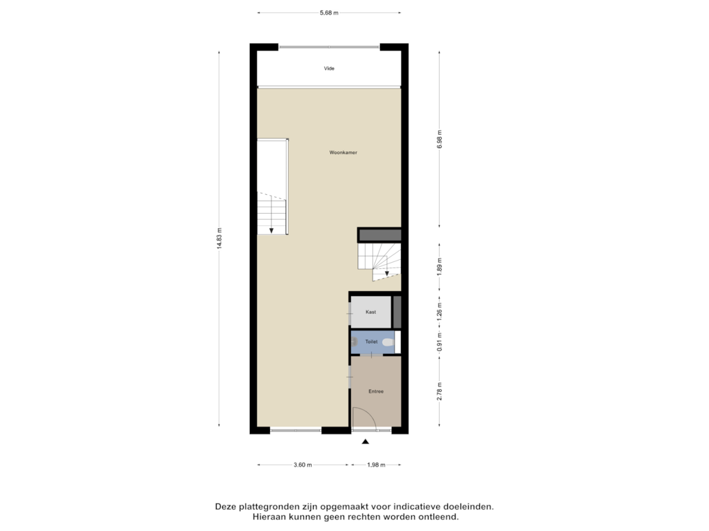 Bekijk plattegrond van Eerste verdieping van Bosviool 11