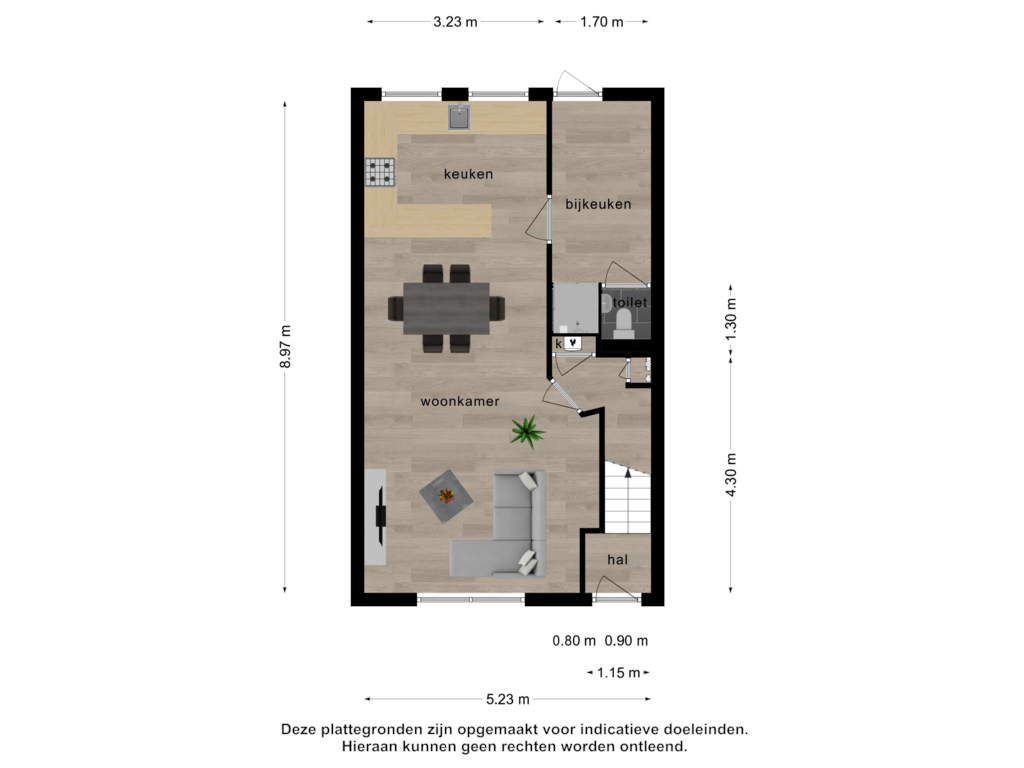 View floorplan of Begane grond of Kanonweistraat 8