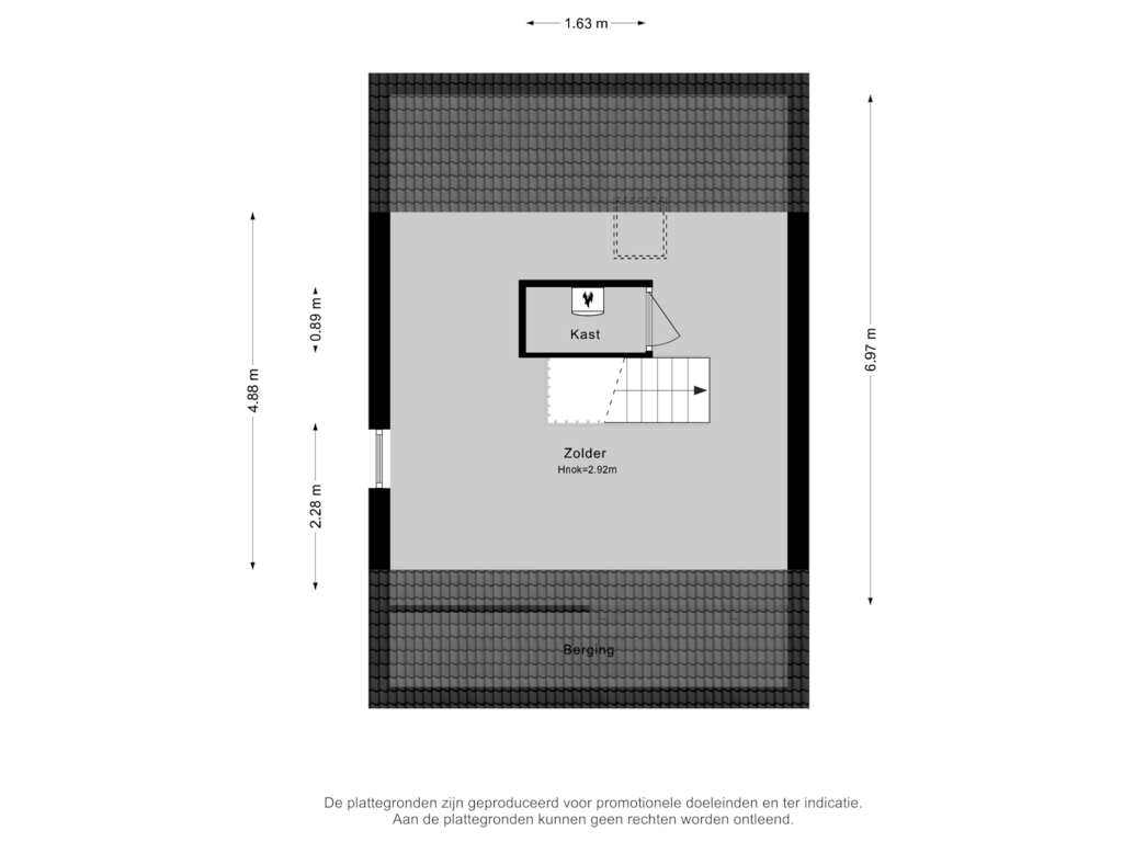 Bekijk plattegrond van 2e verdieping van Sterrenlaan 2