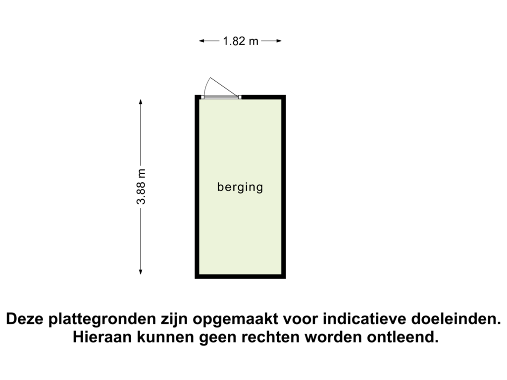 View floorplan of Berging of Waterborgh 16