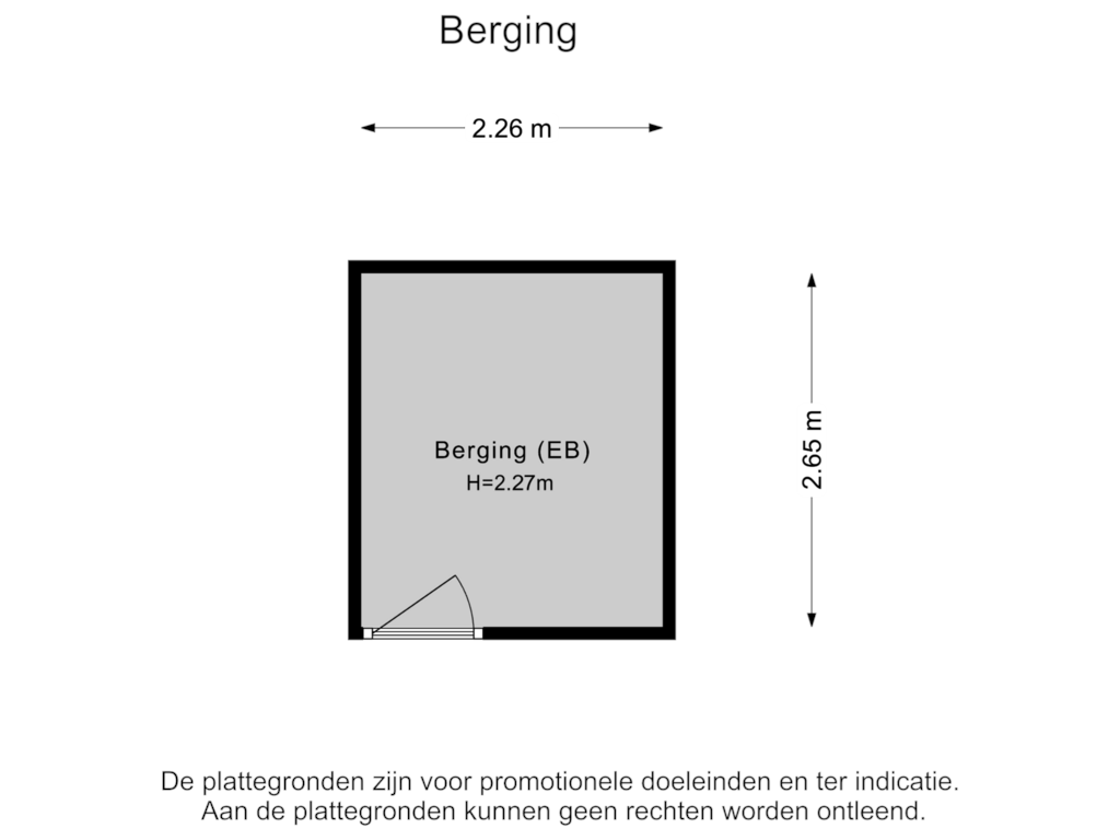 Bekijk plattegrond van Berging van Bontekoestraat 13-6