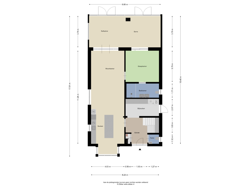 Bekijk plattegrond van Begane grond van Kanaalweg 32