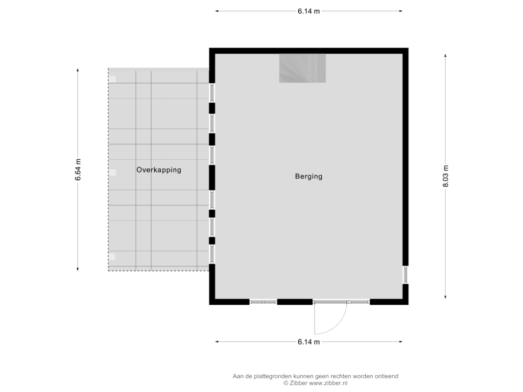 Bekijk plattegrond van Berging van Kanaalweg 32