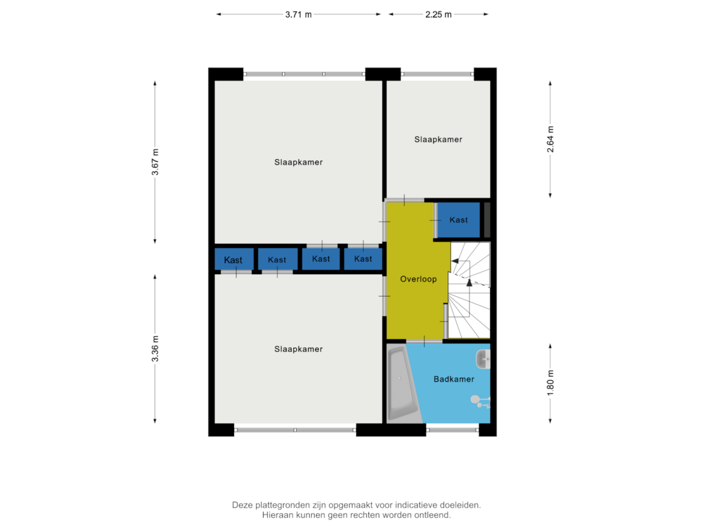 Bekijk plattegrond van 1e verdieping van Marjoleinstraat 8