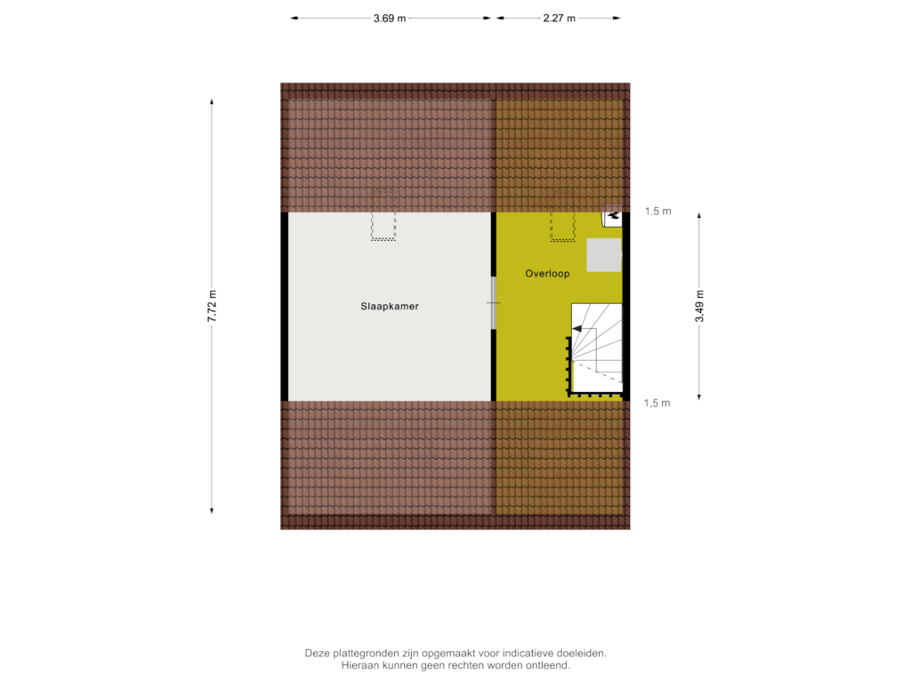 Bekijk plattegrond van 2e verdieping van Marjoleinstraat 8