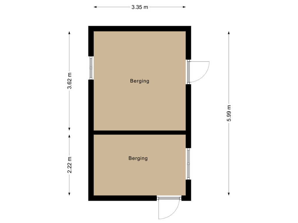 Bekijk plattegrond van Berging van Lambertus Struikstraat 2