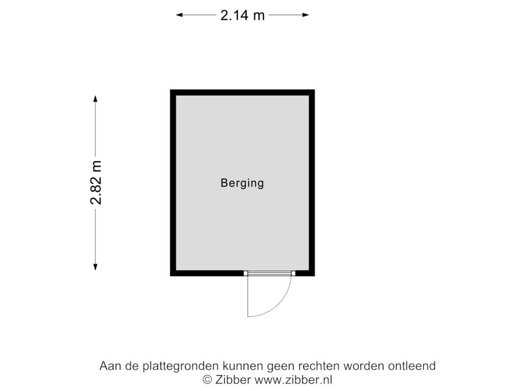 Bekijk plattegrond van Berging van Koningin Julianalaan 91