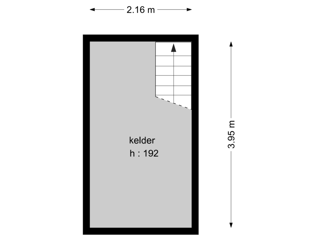 View floorplan of kelder of Julianalaan 11