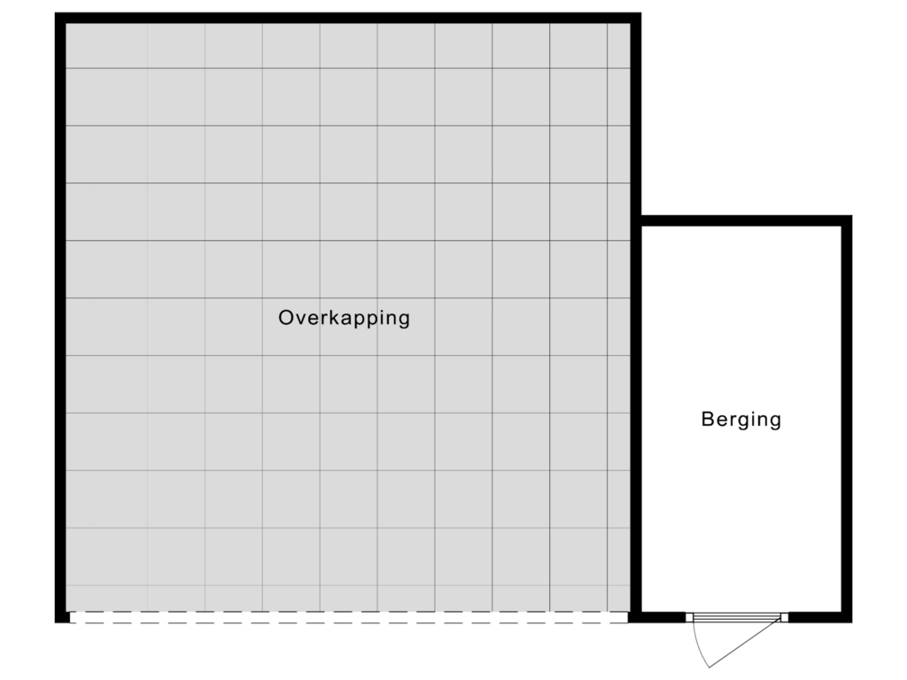 View floorplan of Berging of Turfweg 4