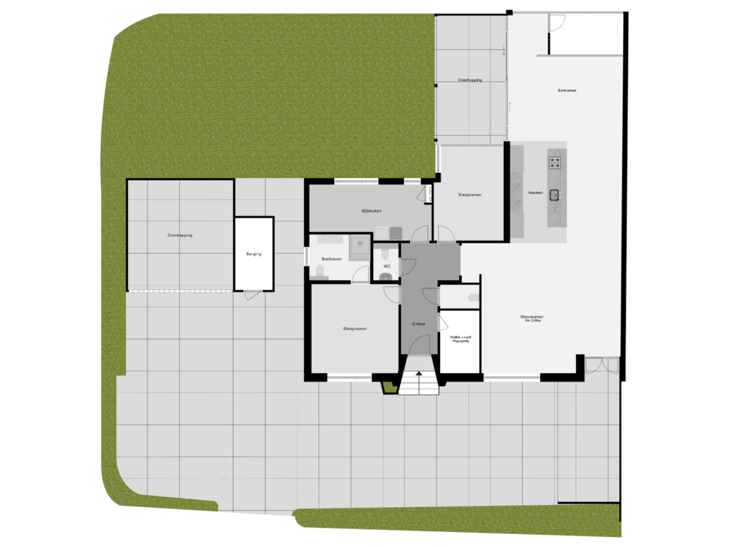 View floorplan of Perceeloverzicht of Turfweg 4