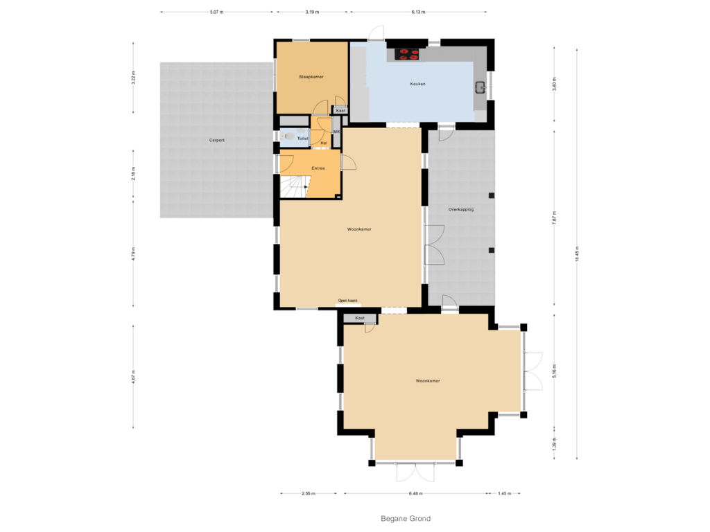 Bekijk plattegrond van Begane Grond van Albert van Dalsumlaan 18