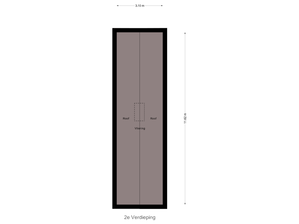 Bekijk plattegrond van 2e Verdieping van Albert van Dalsumlaan 18