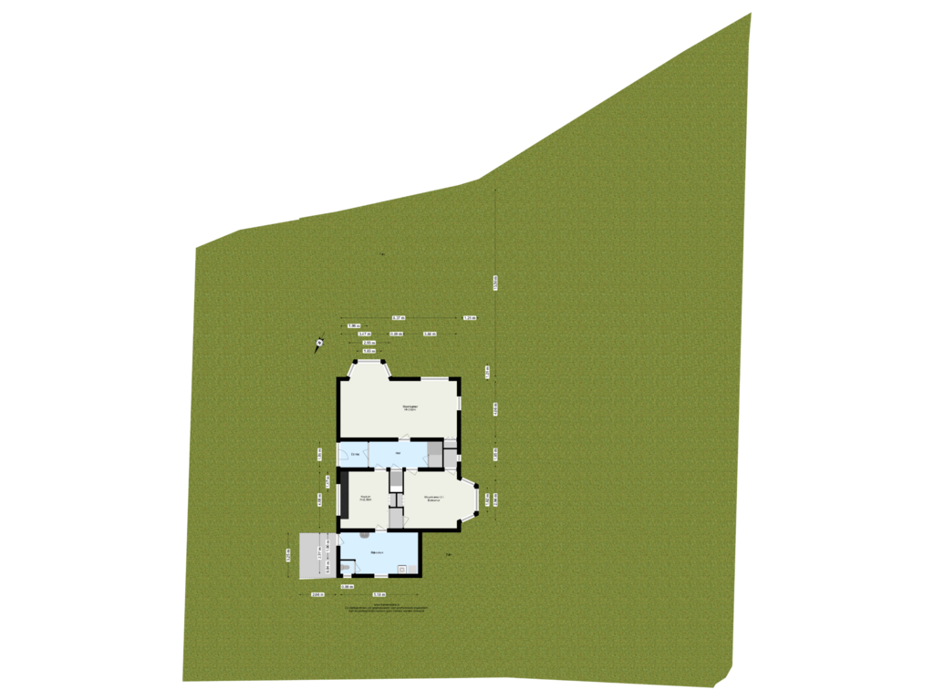 Bekijk plattegrond van Begane Grond tuin van 't Woudt 3