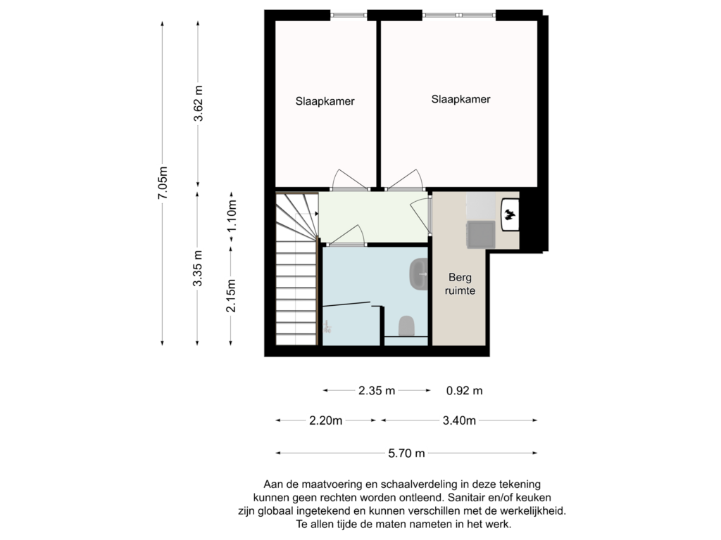 View floorplan of Eerste verdieping of Erica 16