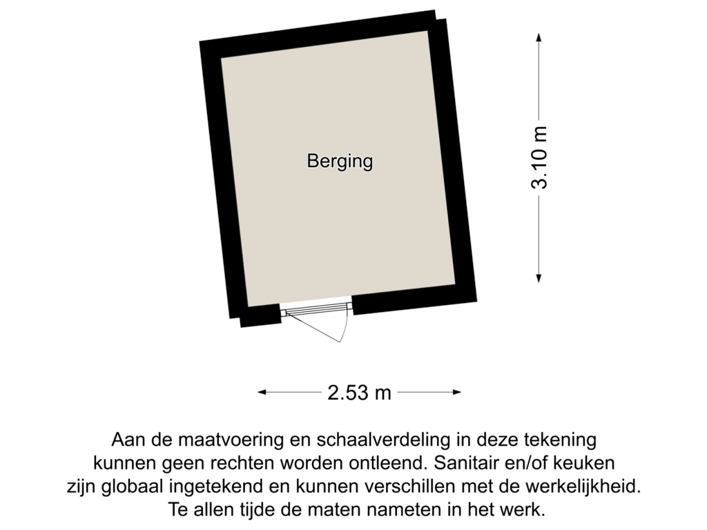 View floorplan of Berging of Erica 16