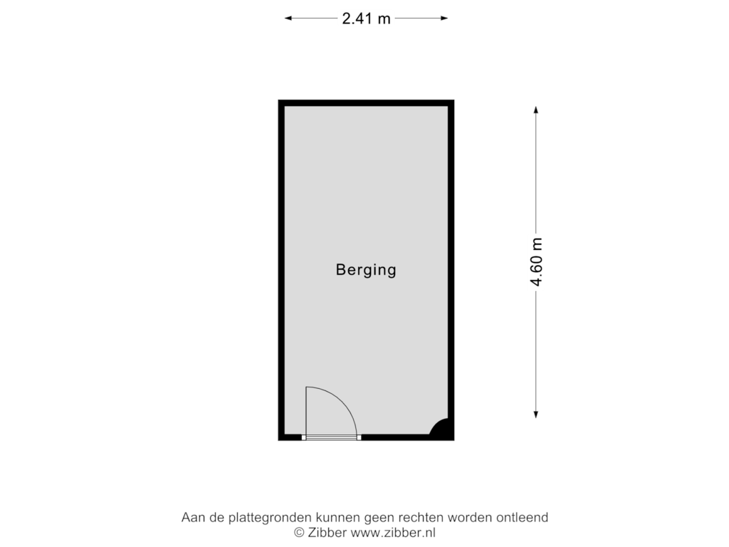 View floorplan of Berging of Barbarossastraat 147