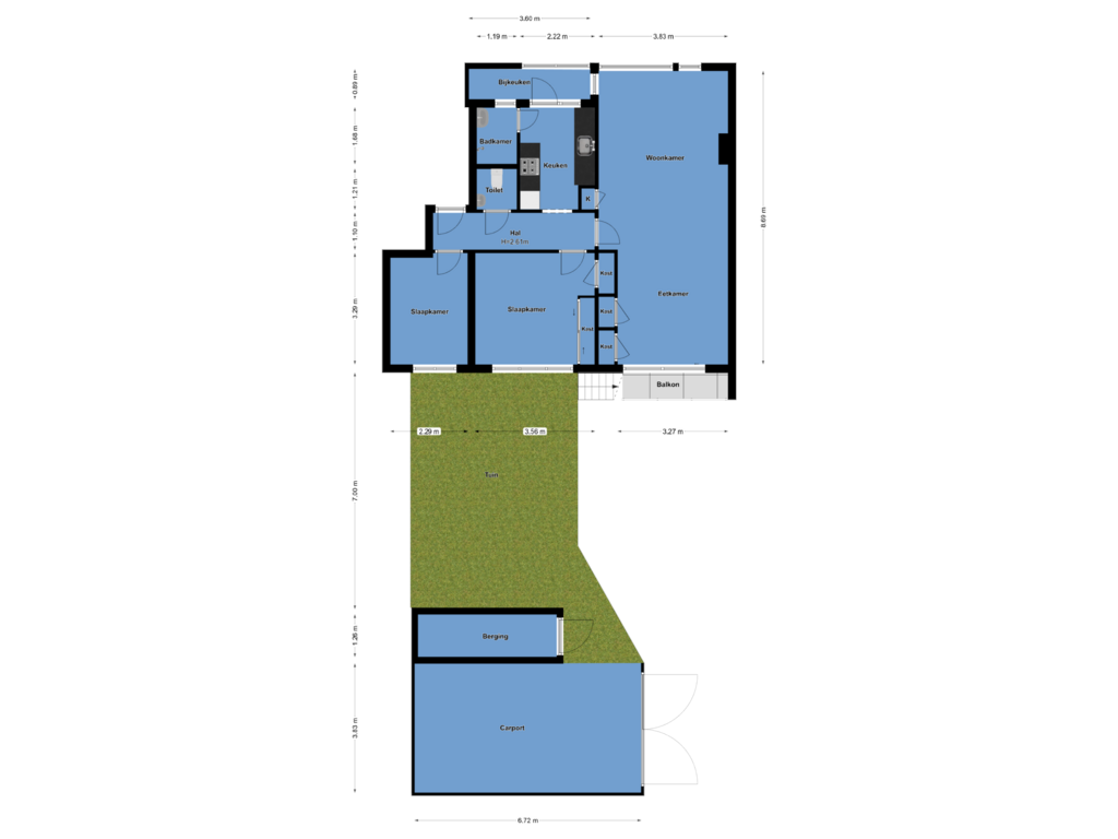 Bekijk plattegrond van Woonetage Perceel van Berlagelaan 173