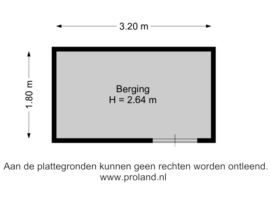 Bekijk plattegrond van Berging van Verdilaan 23-A