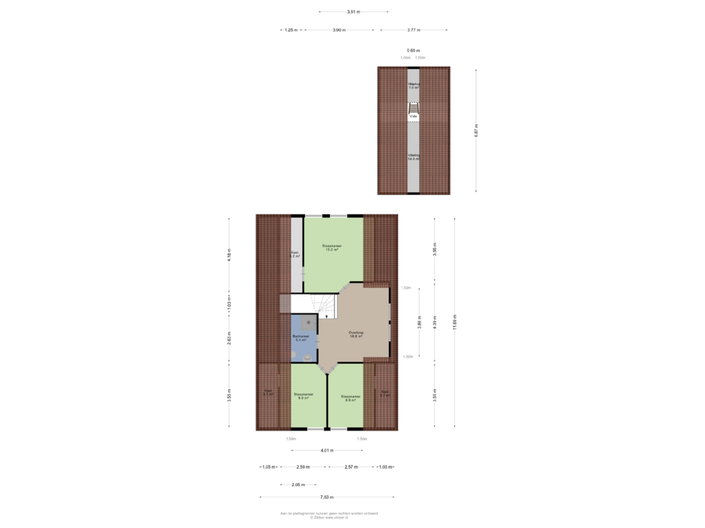 Bekijk plattegrond van Eerste verdieping van Ulbrandahof 53