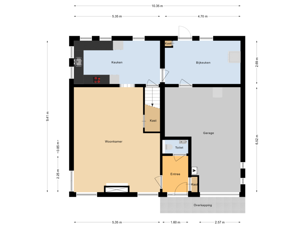 Bekijk plattegrond van Begane grond van Kalmoes 24