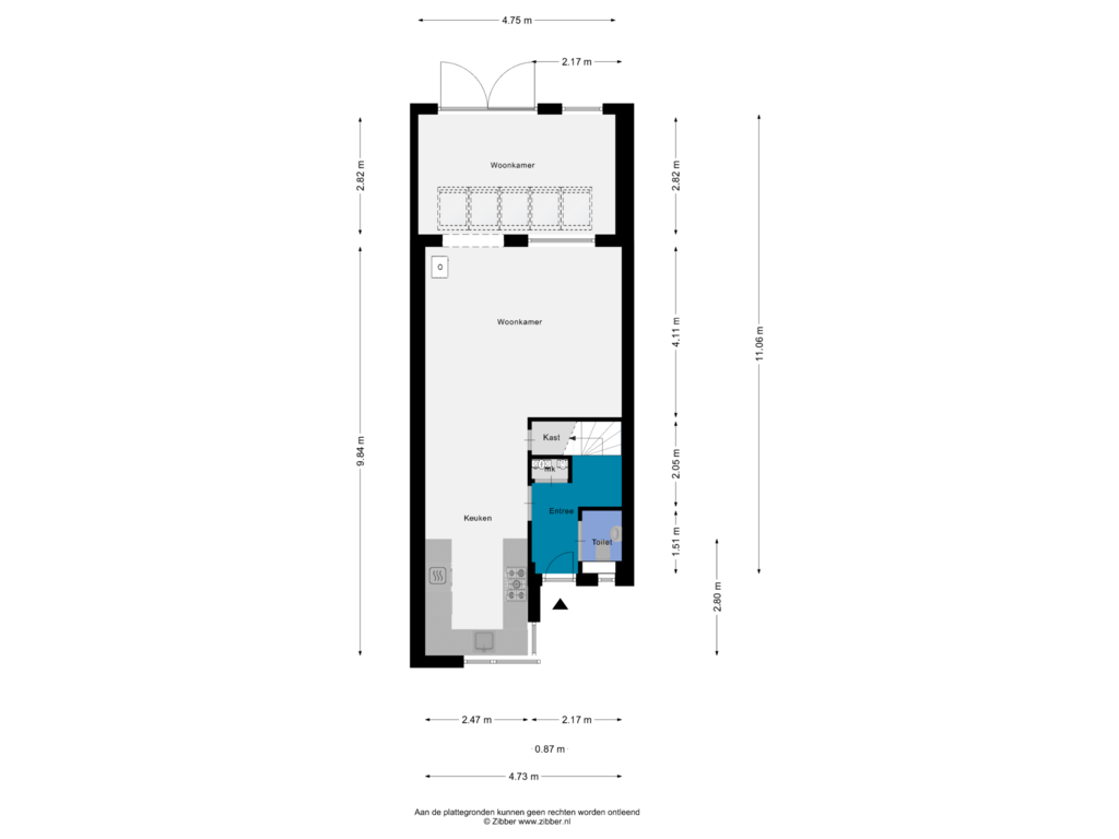 Bekijk plattegrond van Begane Grond van Lijsterbesdreef 42