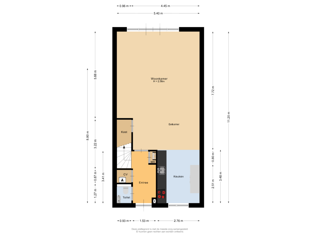 Bekijk plattegrond van Begane grond van Haagwinde 1