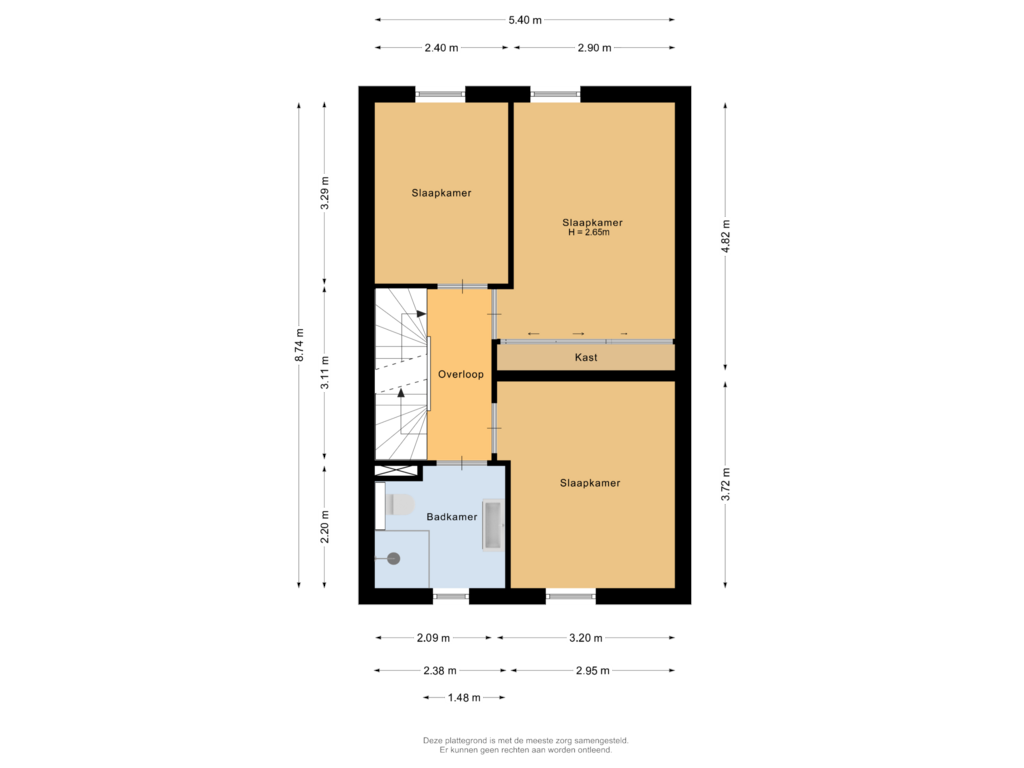 Bekijk plattegrond van Eerste verdieping van Haagwinde 1