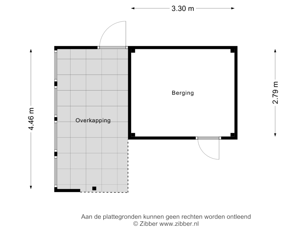 Bekijk plattegrond van Berging van Hofstukken 734