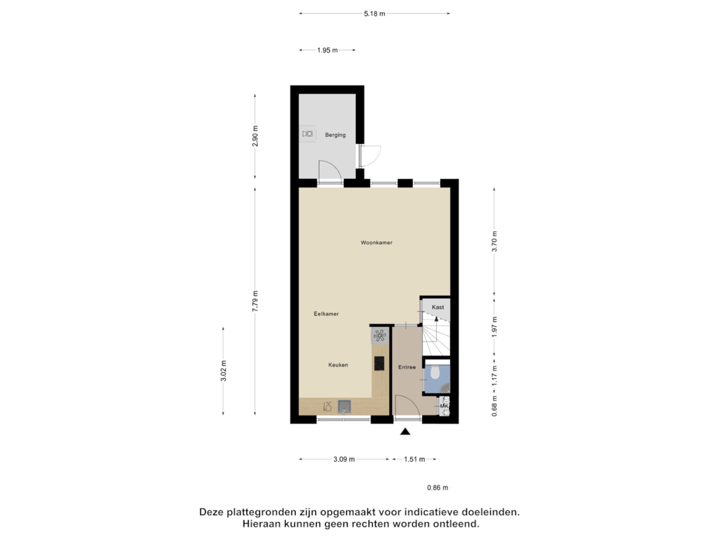 Bekijk plattegrond van Begane Grond van Oliemolen 6