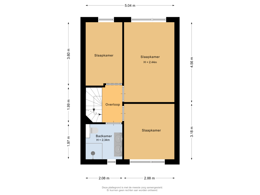 View floorplan of Eerste verdieping of Sandestein 1