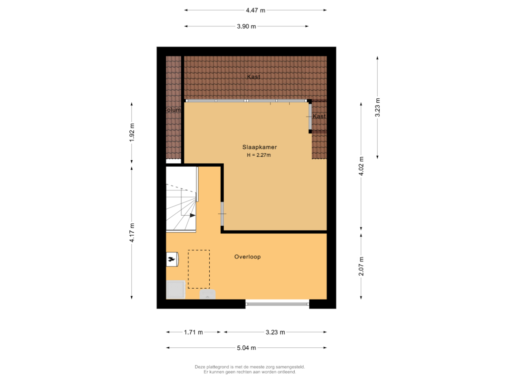 View floorplan of Tweede verdieping of Sandestein 1