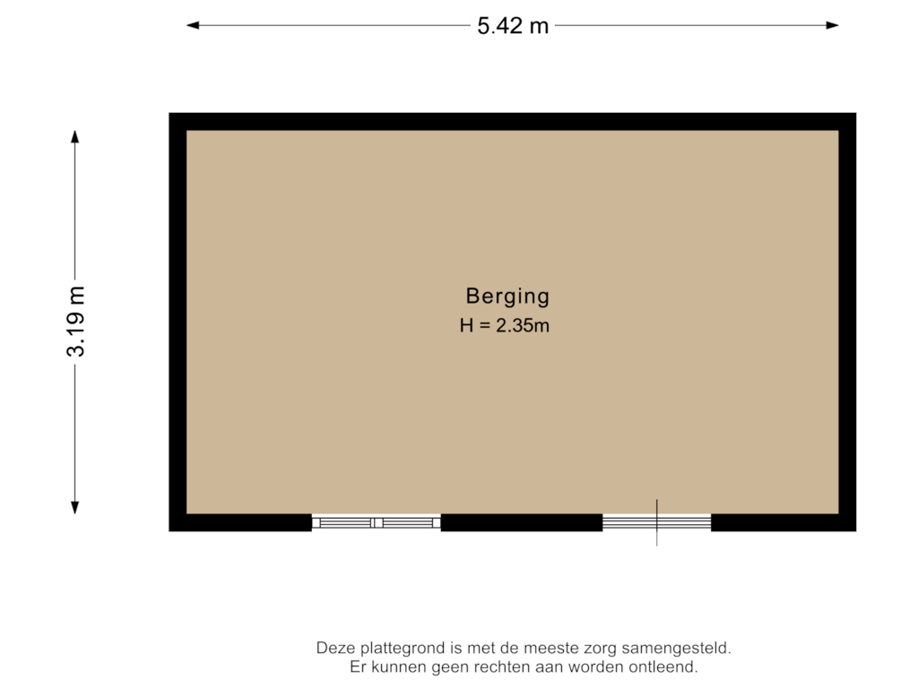 View floorplan of Berging of Sandestein 1