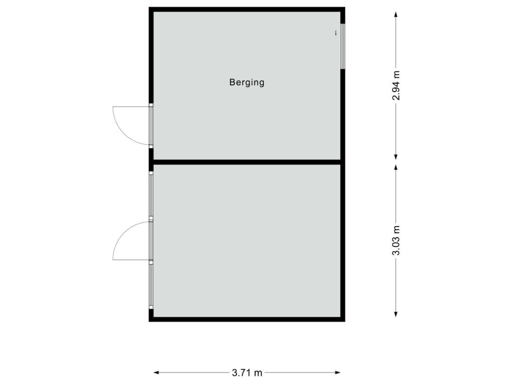 View floorplan of Berging of Zijperlaan 15