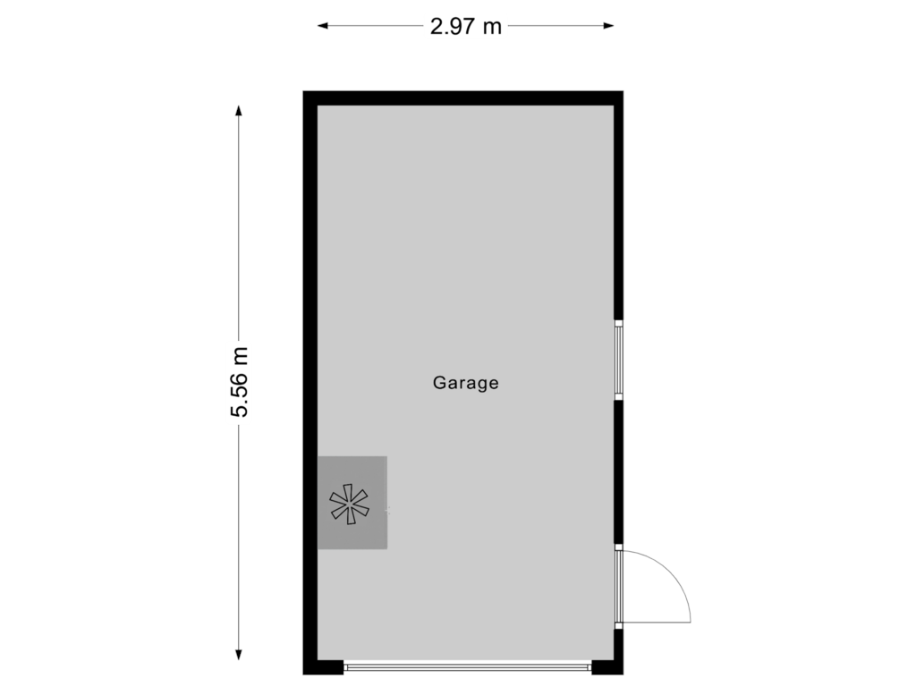 View floorplan of Garage of Mr. G. Vixseboxsestraat 39