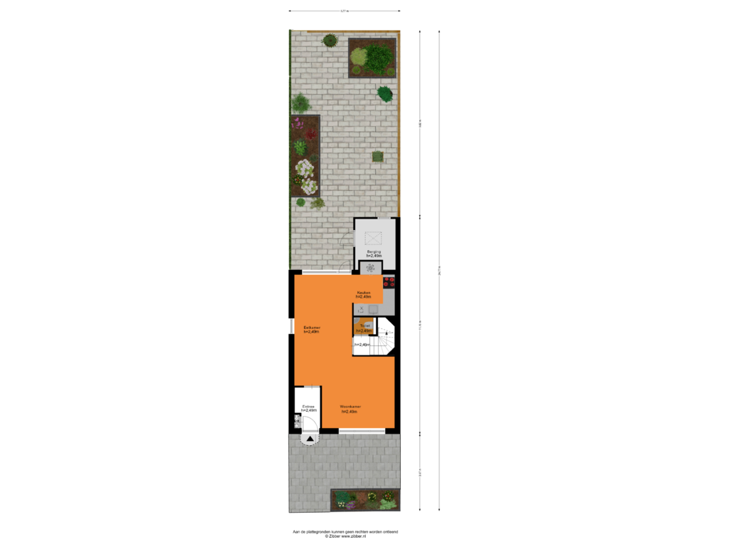 View floorplan of Begane Grond _ Tuin of Steinerbos 113