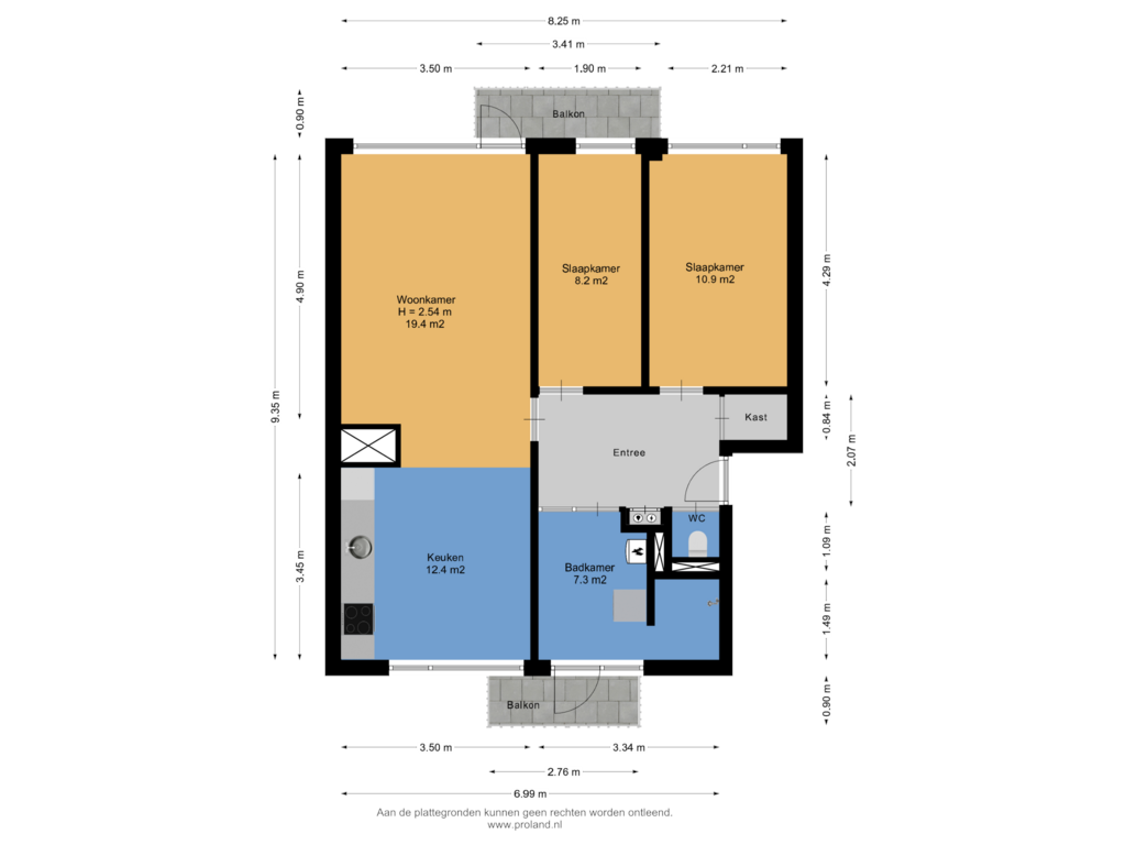 Bekijk plattegrond van Appartement van Multatulistraat 47