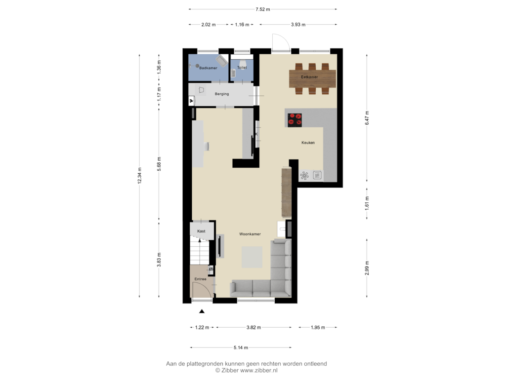 Bekijk plattegrond van Begane Grond van Burgemeester Magneestraat 70