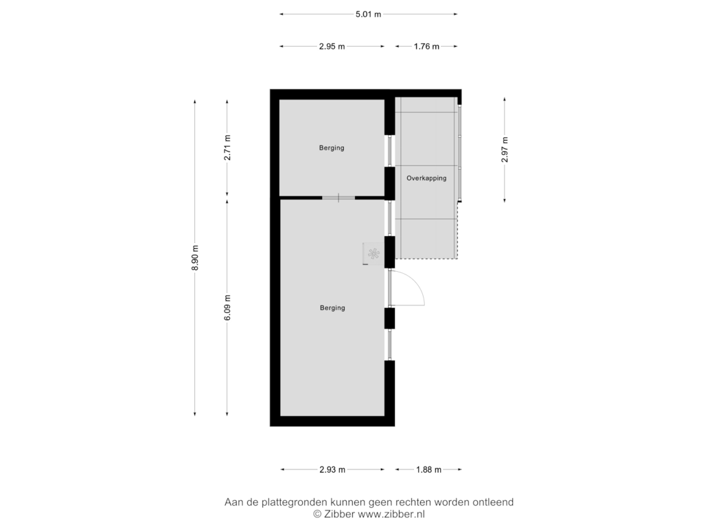 Bekijk plattegrond van Berging van Burgemeester Magneestraat 70