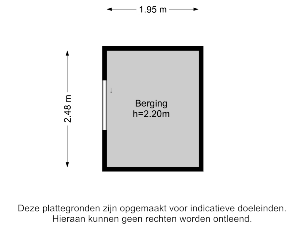 View floorplan of Berging of Soestdijksekade 795