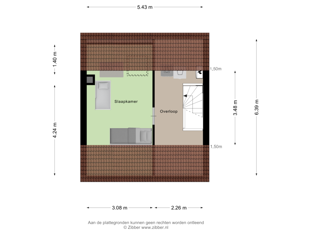 View floorplan of Tweede Verdieping of Tolseinde 21