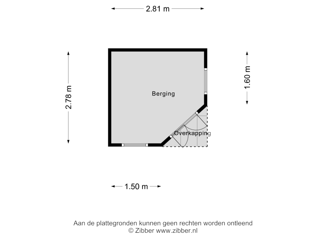 View floorplan of Berging of Tolseinde 21