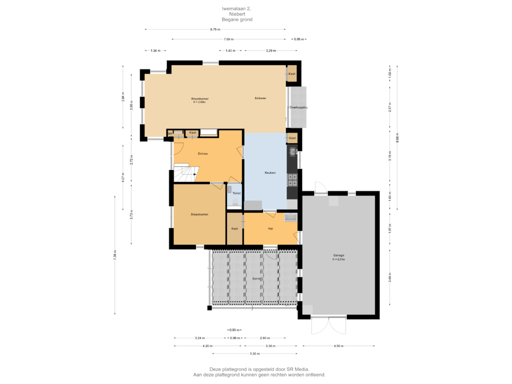 Bekijk plattegrond van Begane grond van Iwemalaan 2