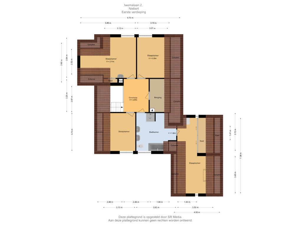 Bekijk plattegrond van Eerste verdieping van Iwemalaan 2