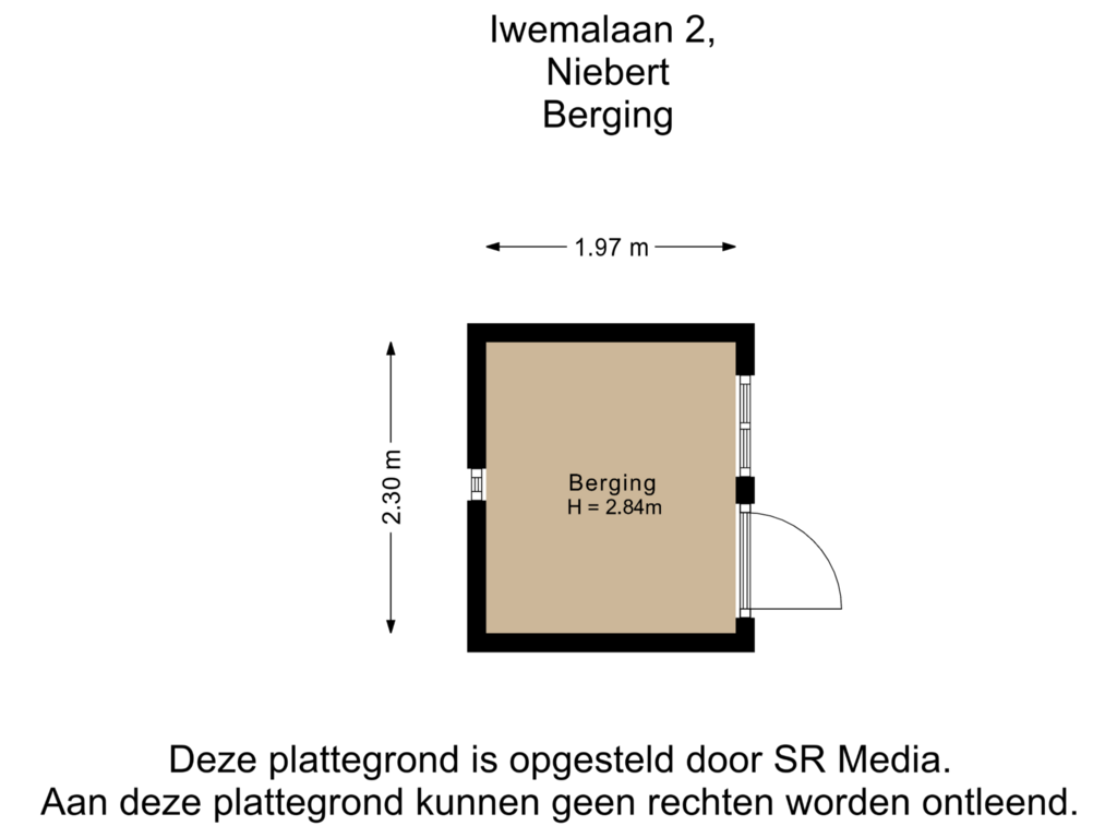 Bekijk plattegrond van Berging van Iwemalaan 2