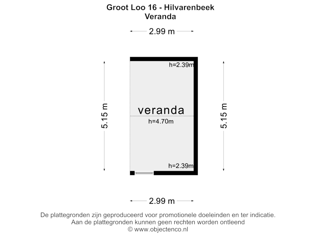 Bekijk plattegrond van Veranda van Groot Loo 16